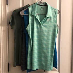 Bundle of Nike Golf Dri Fit Shirts
